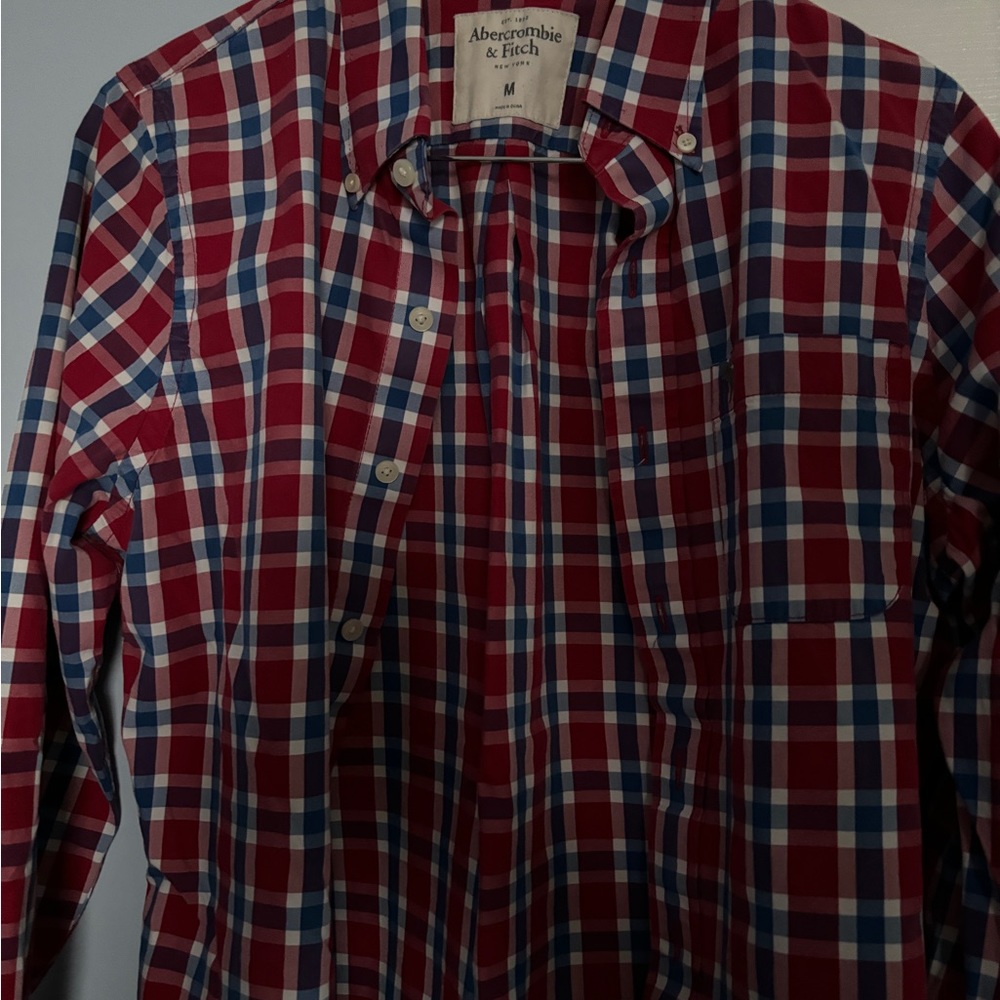 Abercrombie And Fitch Plaid Button Up - image 1